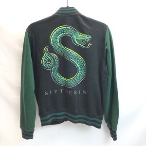 Harry Potter Slytherin Varsity Jacket - Green / Grey - Size Small (No Tag)